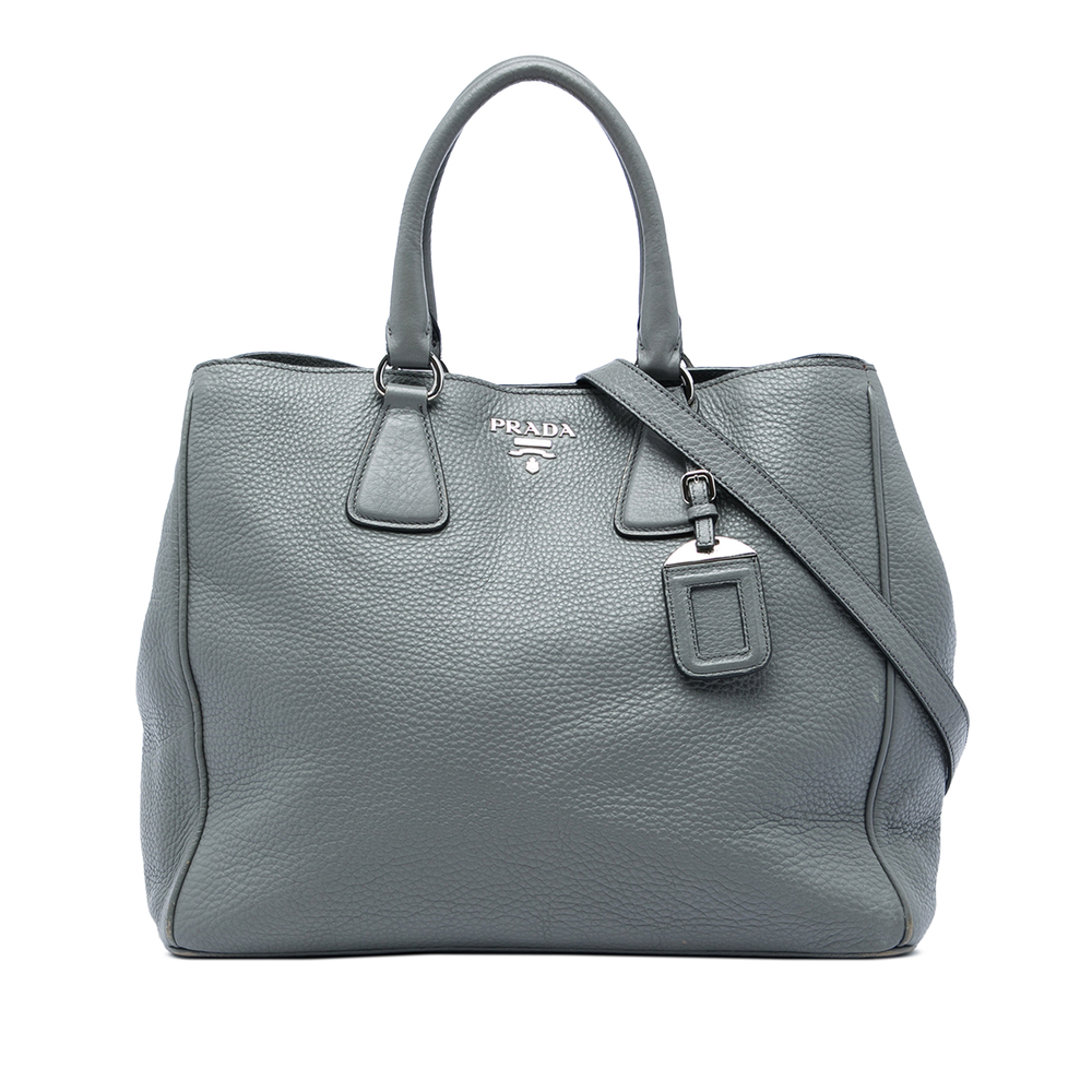 Pre-Loved Prada Vitello Daino Open Convertible Tote